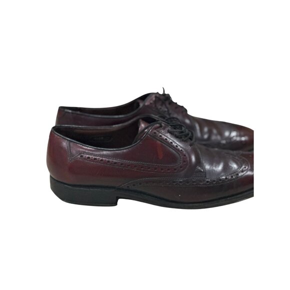 Mens Allen Edmonds Lace up Leather Oxford Dress Shoes Size 9.5 See description